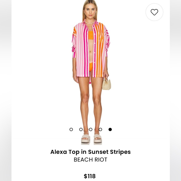 Beach Riot Alexa Button Down Top - Picture 3 of 4